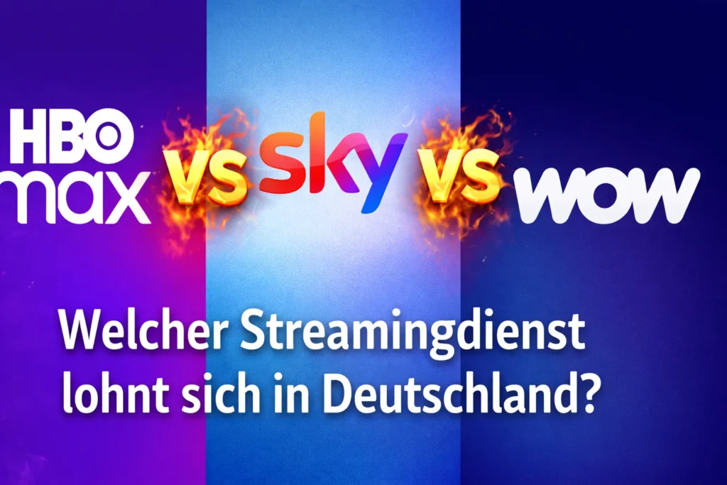 HBO Max vs. Sky vs. WOW – welcher Streamingdienst lohnt sich in Deutschland? Alle Unterschiede bei Preis, Inhalten & HBO-Serien im Vergleich.